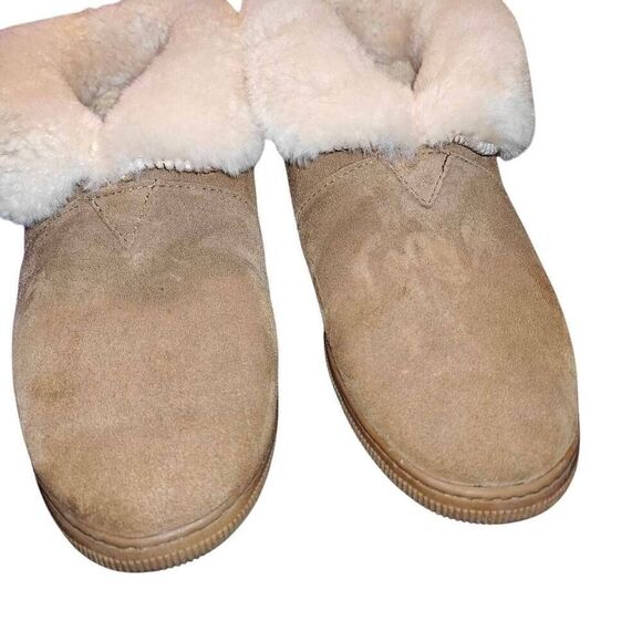 Bearpaw Sheepskin Suede Fur Comfort Booties - Picture 8 of 12